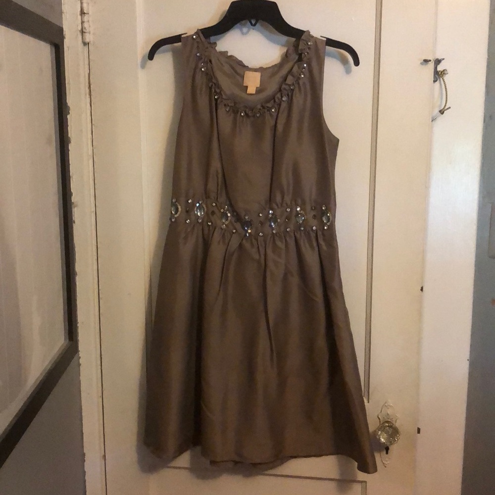 Jeweled grey Fiori di Zucca dress